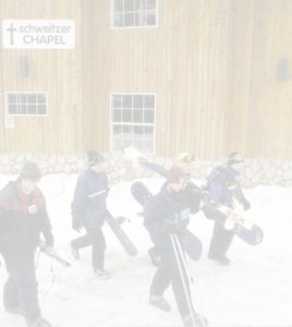 Kids Skiing at Schweitzer Mountain at a Schweitzer Chapel retreat
